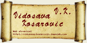 Vidosava Košarović vizit kartica